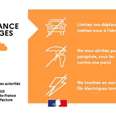 Vigilance jaune : alerte aux orages du 24/07/2023